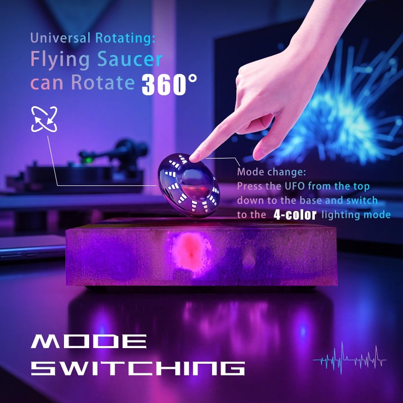 โคมไฟยูเอฟโอลอยได้ หมุนได้ 360 - Cool Office Tech Gadgets บทวิจารณ์และราคา