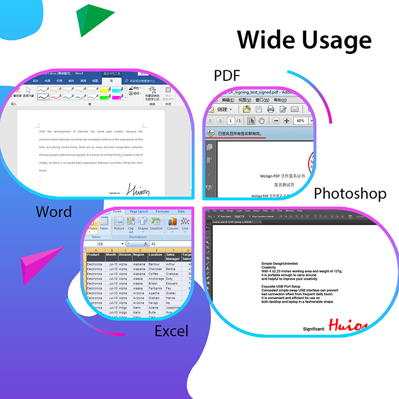 HUION 420 แท็บเล็ตกราฟิก 4x2.2 - Digital Signature Pad บทวิจารณ์และราคา