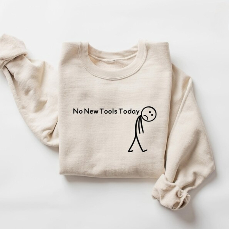 เสื้อสเวตเชิ้ต No New Tools To - The Office Tech บทวิจารณ์และราคา