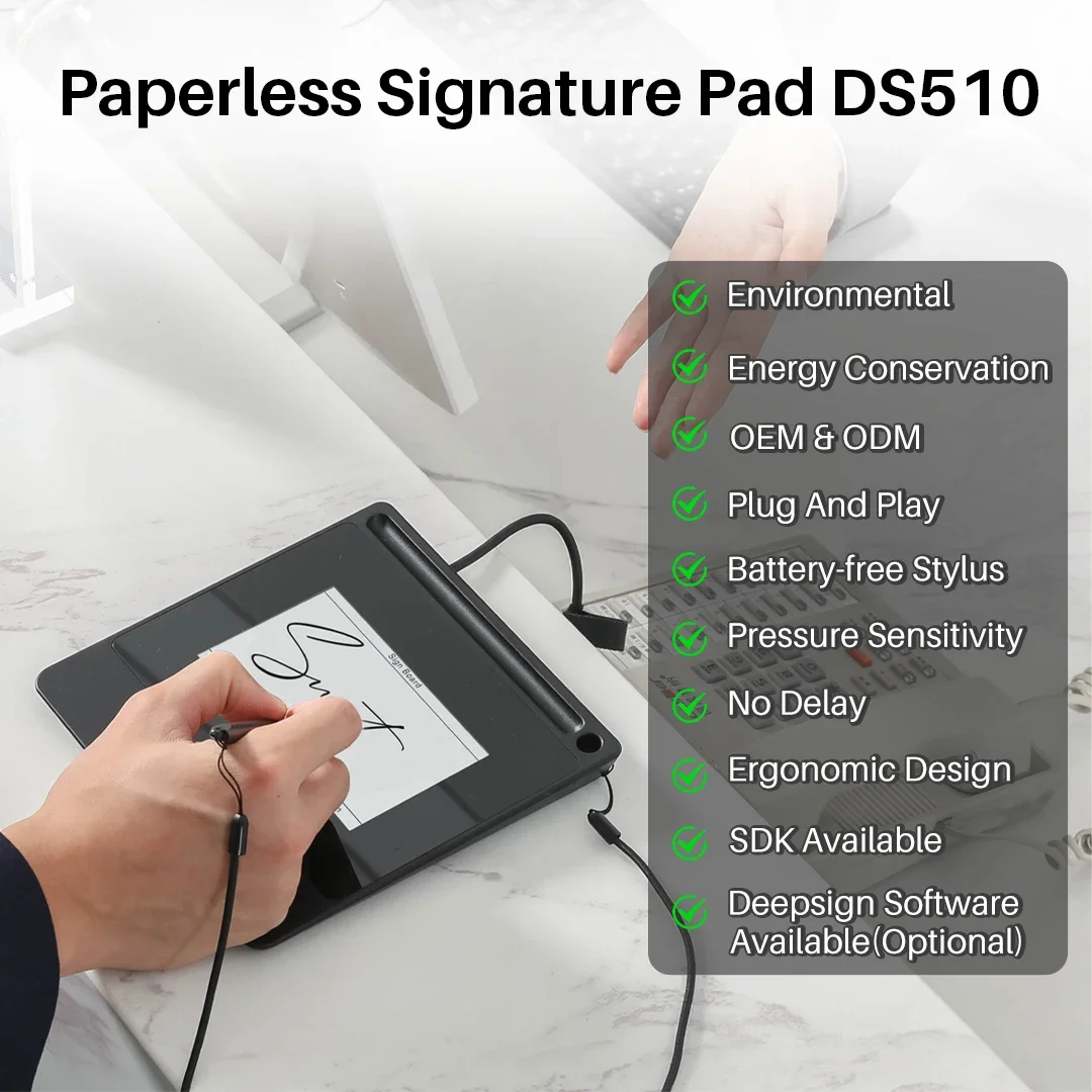 DS510 ปากกาดิจิทัลอิเล็กทรอนิก - Digital Signature Pad บทวิจารณ์และราคา